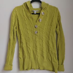 Gently worn Old Navy Lime Green Hooded Sweater Size Medium